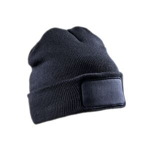 Result Adults Unisex Double Knit Thinsulate Printers Beanie / Navy